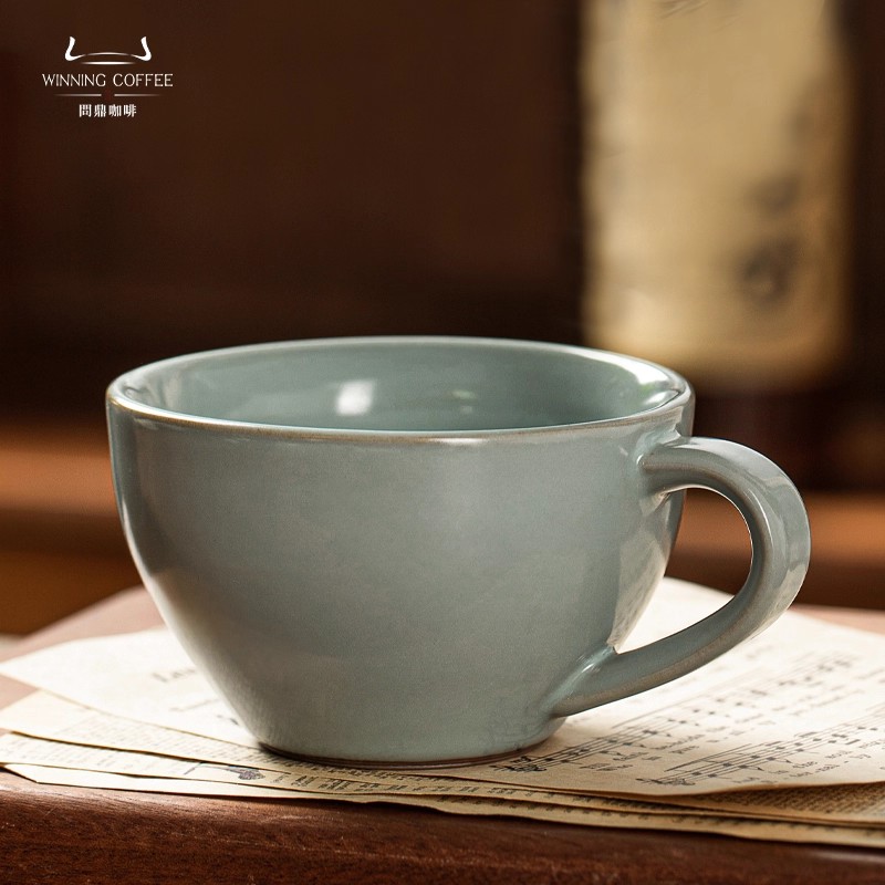 问鼎复古汝窑咖啡杯高档精致