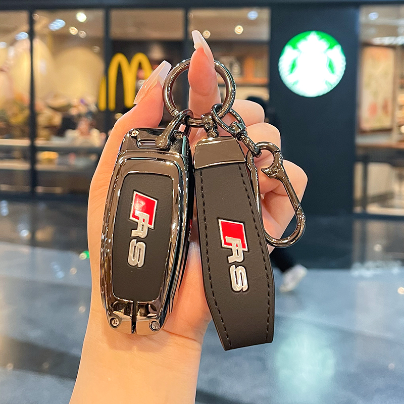 适用奥迪新款A6L钥钥匙套A8L  A7 S5 A5 Q5L Q7壳a3车q2l包A1扣a4