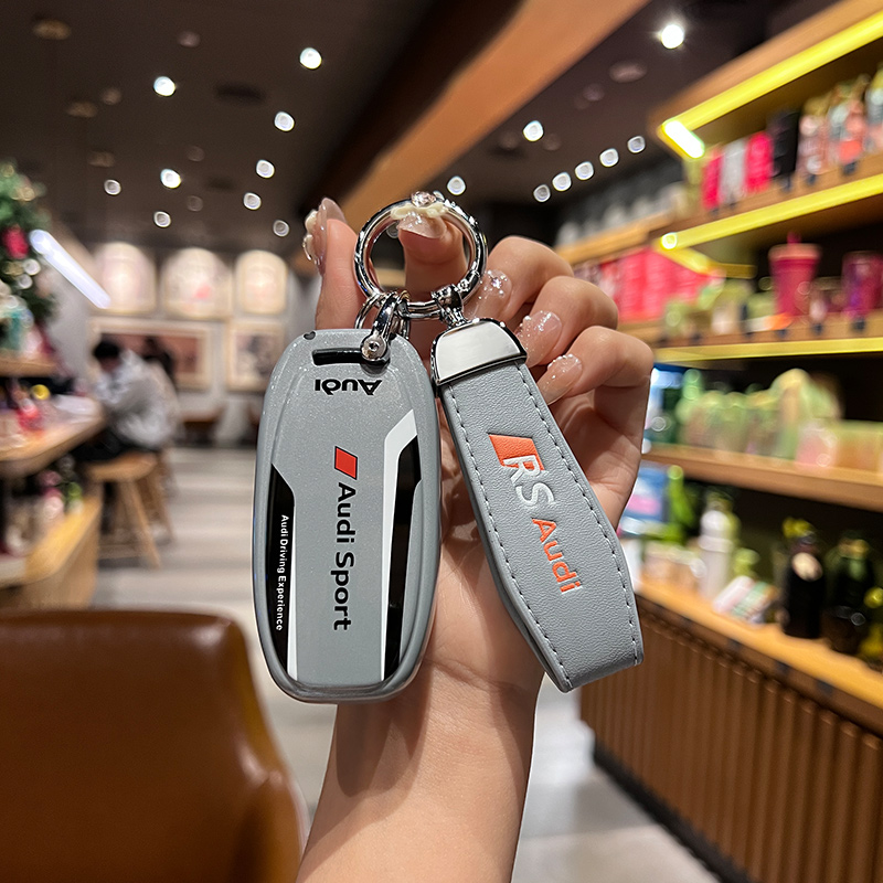 适用老款奥迪a6钥匙套18年q5钥匙包13款15款扣14年钥匙壳A4L男A6L