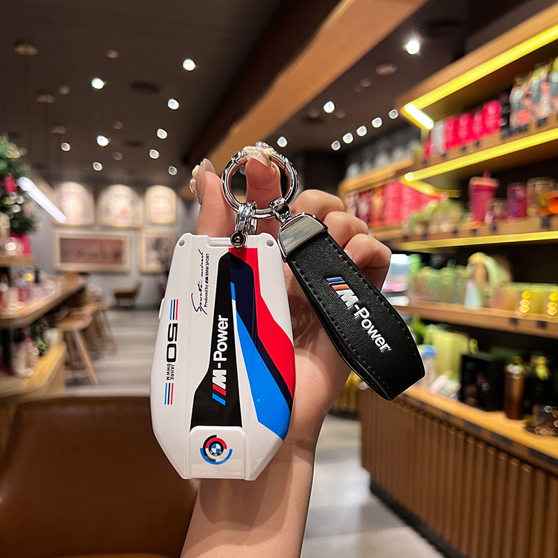 适用宝马530le液晶屏钥匙套7系730li740男X5女6系GT630车壳扣包X6