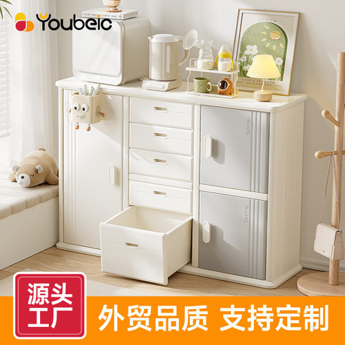 喂养台宝宝收纳柜婴儿用品置物架儿童衣柜玩具分类收纳储物柜斗柜