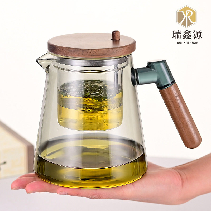 茶壶家用玻璃耐高温煮茶器办公室泡茶电陶炉可用飘逸壶泡茶壶