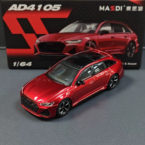 164奥迪RS6红色合金车