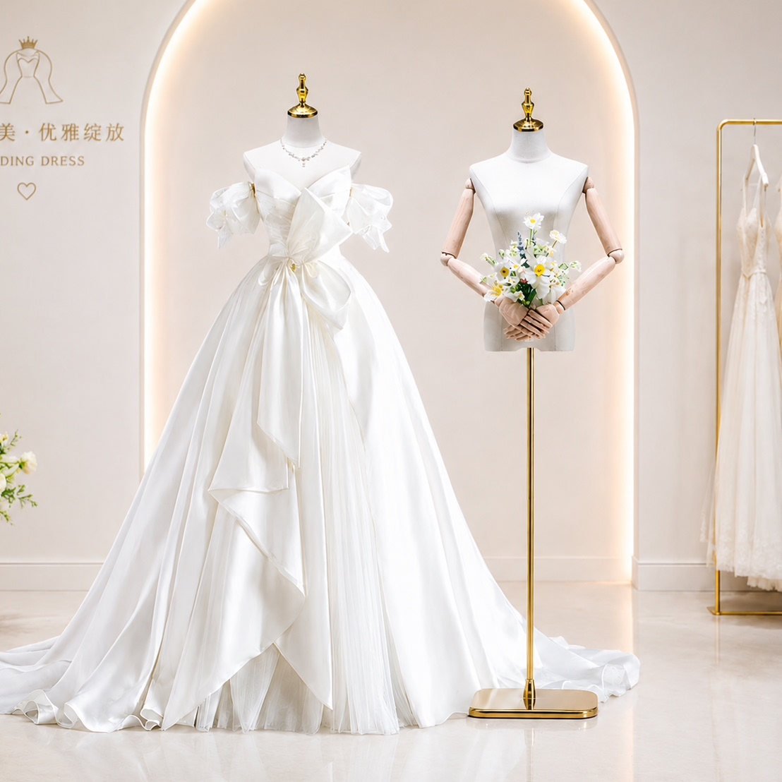 婚纱店专用模特展示架女装模特道具展示架人台衣架礼服服装人偶