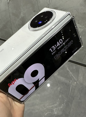 vivoxfold3透明手机壳xFoId5新款fold3pro折叠屏超薄亚克力保护套xflod5全包防摔VOVO简约男5g版女款外壳适用