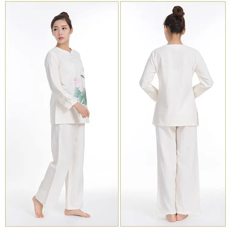 秋冬季新品女禅茶服亚麻居士服