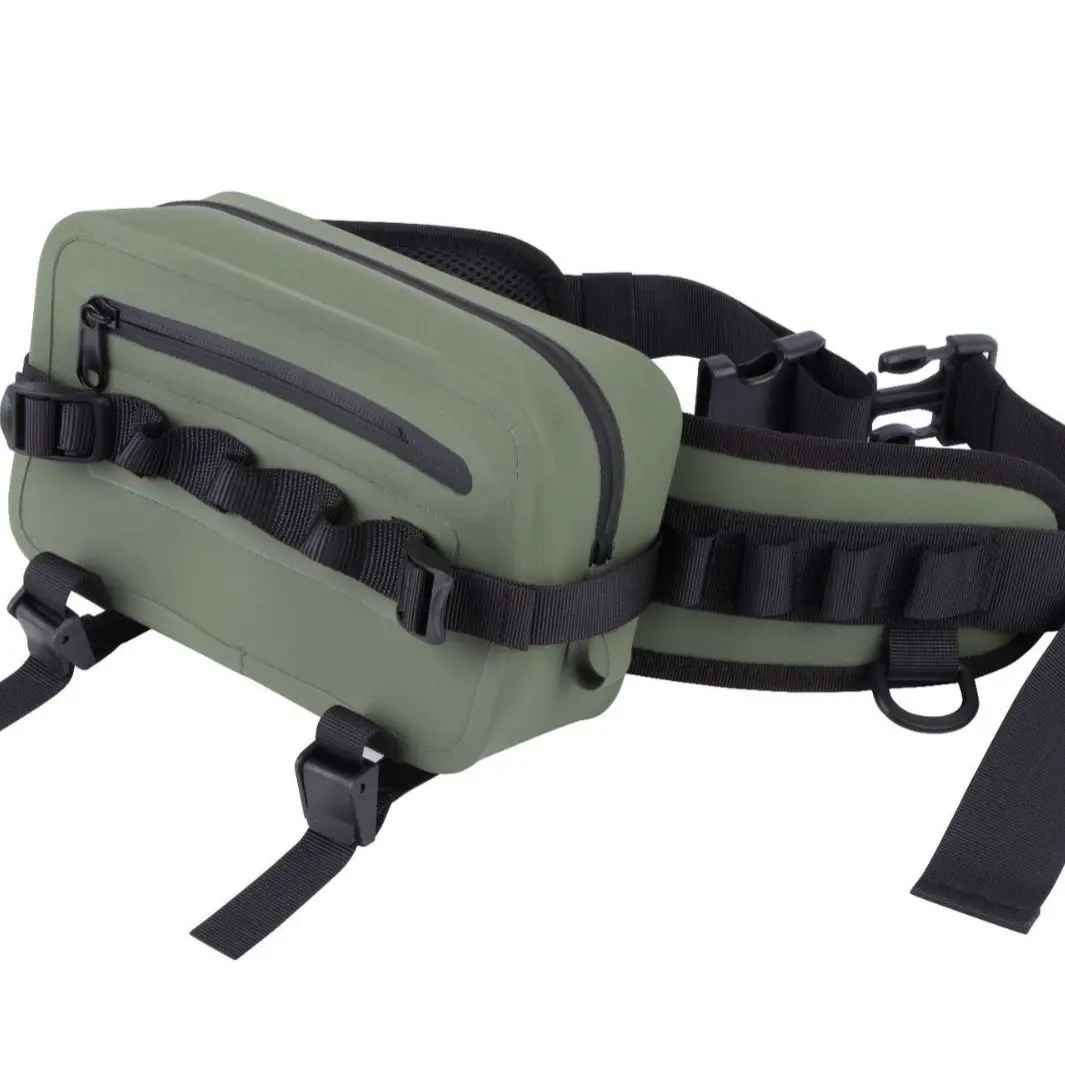 防水路亚腰包可插杆气密潜水
