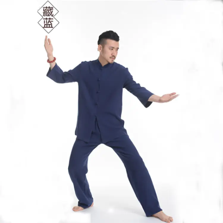 春款居士禅修服亚麻复古禅意男装