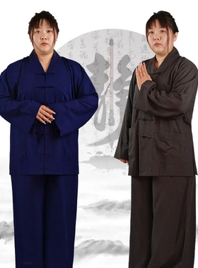 僧服小褂套装春夏季薄款透气出家和尚师父尼姑短褂短套僧衣服灰色