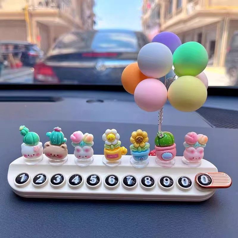 创意个性临时停车牌电话牌站立仿真盆栽号码牌挪车牌车上装饰用品,汽车用品/电子/清洗/改装,停车号码牌,淘宝优惠券,粉丝福利购,淘宝优惠卷