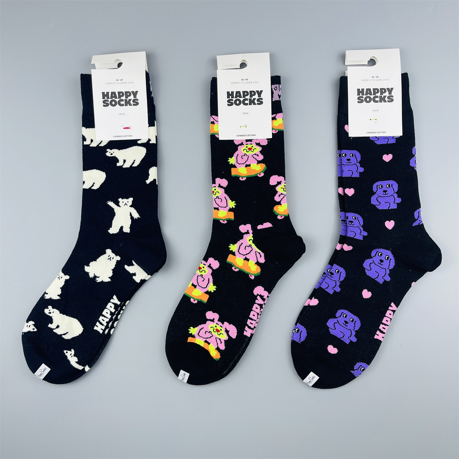 2026新款HappySocks袜子卡通潮袜