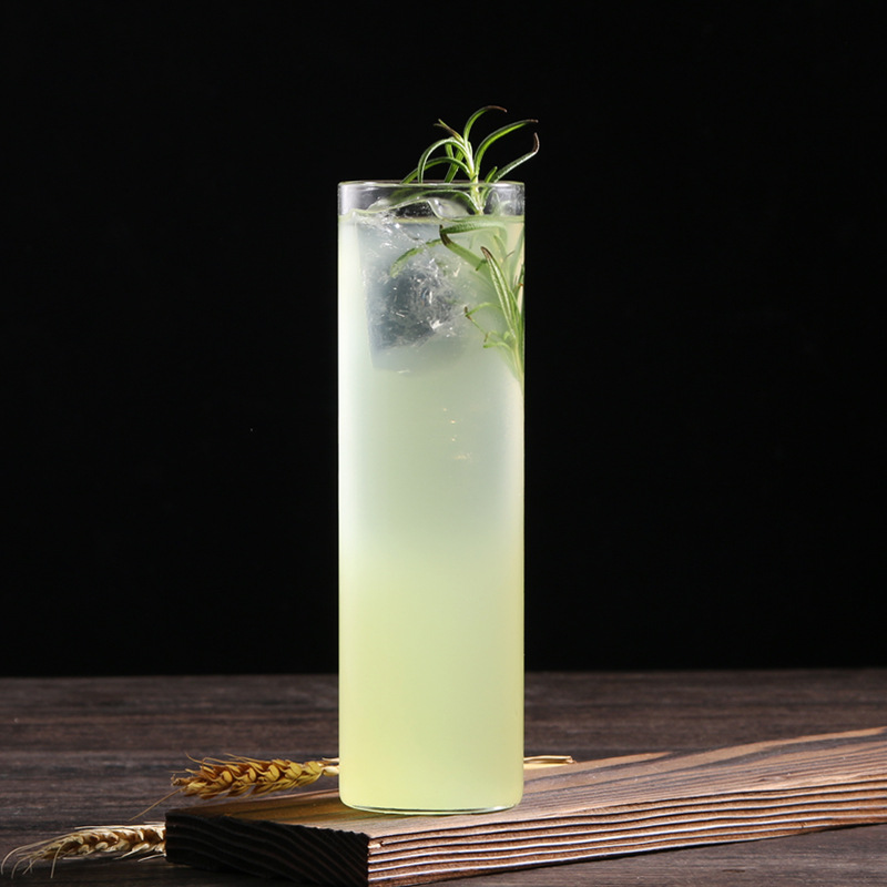 日本直身杯柯林杯鸡尾酒杯高球海波杯长岛冰茶玻璃杯长饮杯长酒杯
