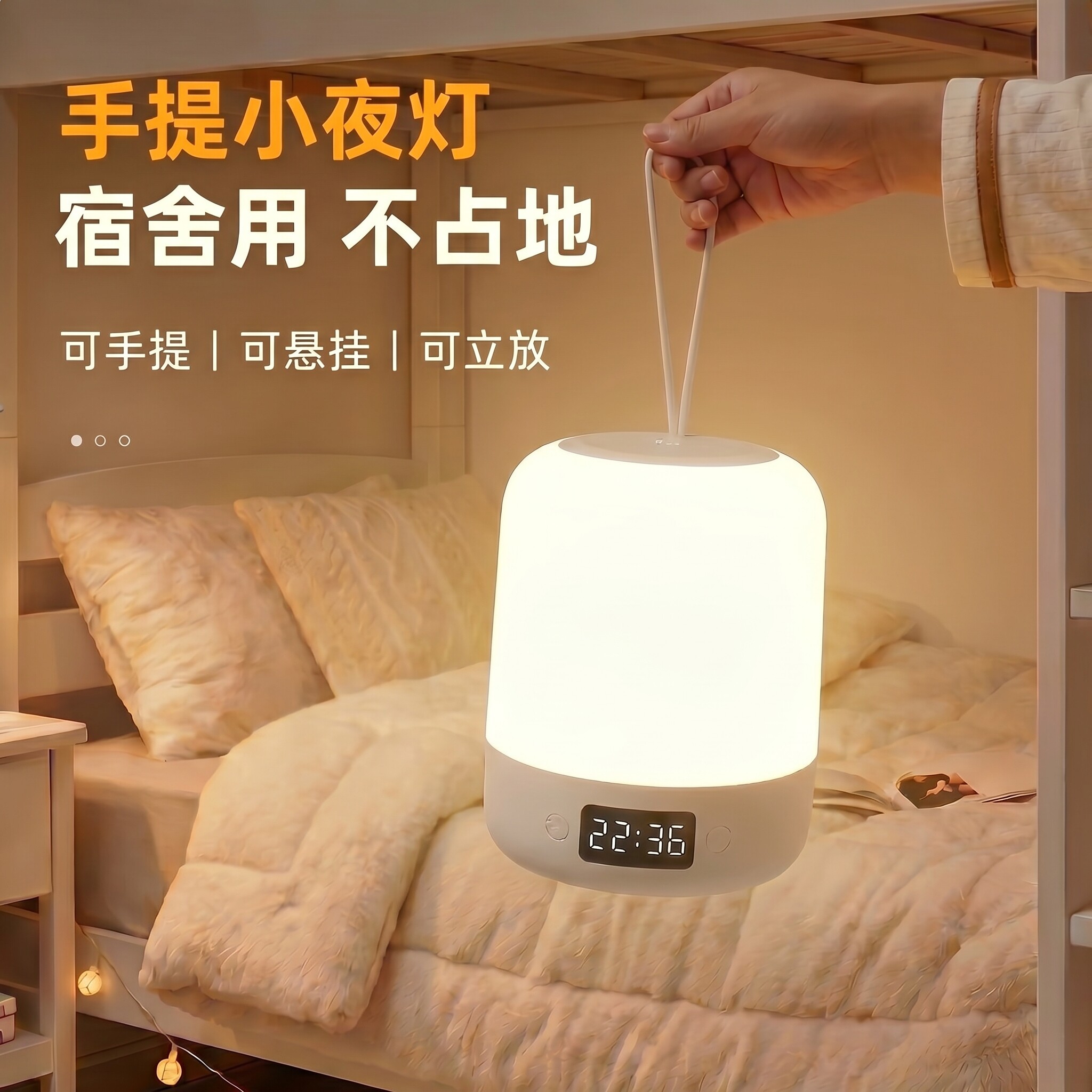 宿舍上铺充电床头小夜灯图片