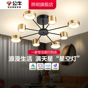 公牛现代简约客厅吊灯客厅主灯卧室灯客厅吸顶 餐厅灯 2025年新款