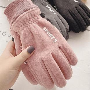 春秋天防寒风加摇粒绒保暖 备运电动自行车薄款 手套冬季 男女骑行装