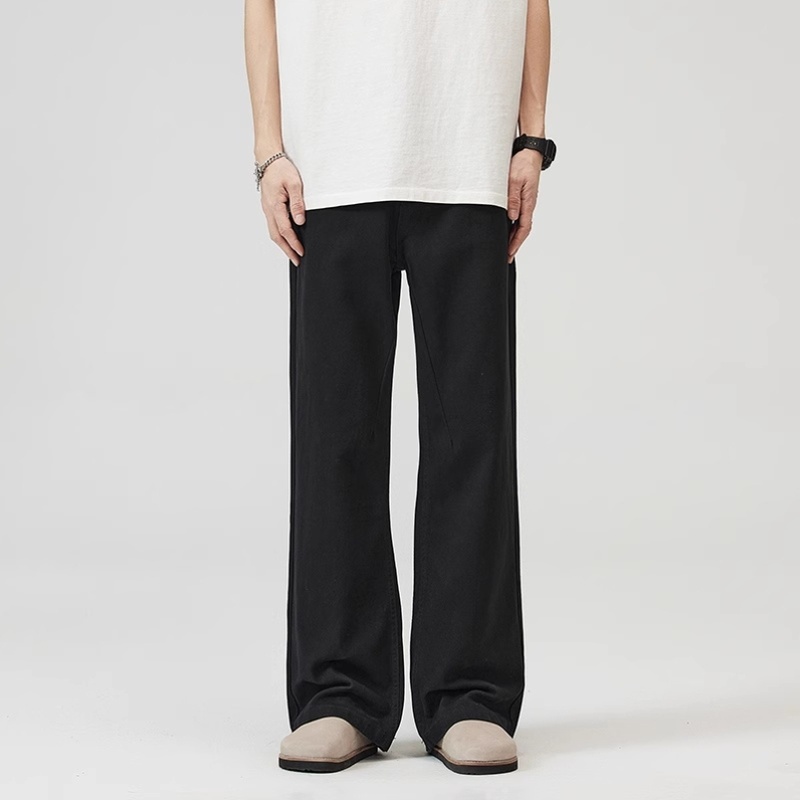 AWRB休闲微喇基础简约长裤男美式休闲cleanfit松弛感拖地直筒裤