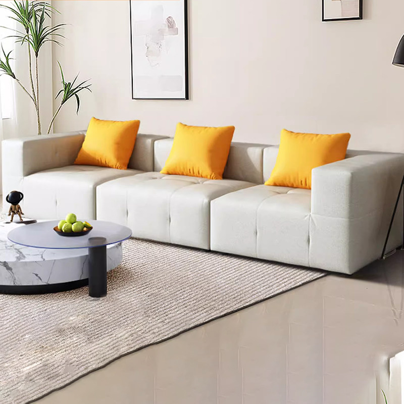 压缩豆腐块沙发小户型双人榻榻米懒人椅卧室组合方块直排小沙发
