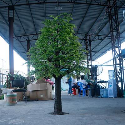 仿真水杉大型树人造杉树松树商场装饰室内外绿植园林景观源头工厂