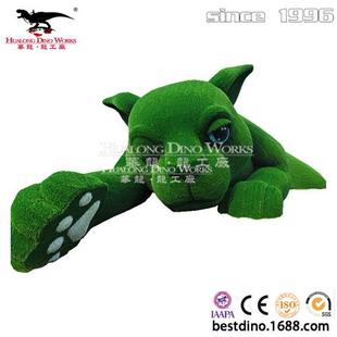 卡通动物模型逼真大型猫咪手工绿植草坪工艺微景观玩具户外美陈.