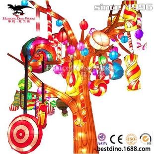 节庆氛围灯会厂家制做灯组猜灯谜不夜城夜游场景通道打造