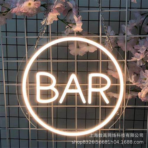 热销现货LED背板灯霓虹灯广告灯氛围灯装饰灯亚马逊跨境电商直供