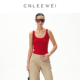 CNLEEWEI26早春新品 修身 显瘦毛坑条毛织背心