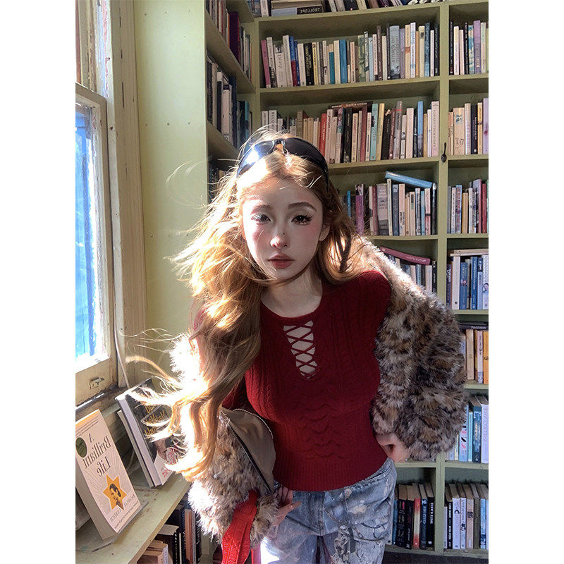 FuunJ 加州美院复古设计感收腰显瘦打底毛衣女修身内搭针织上衣,个性定制/设计服务/DIY,棉服工装,淘宝优惠券,粉丝福利购,淘宝优惠卷