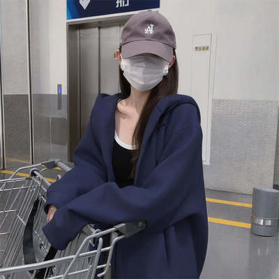 连帽运动衫外套女开衫早