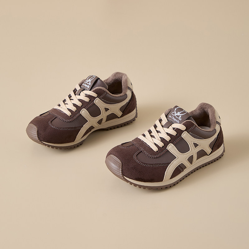 复古阿甘鞋女2025冬季新款系带平底运动休闲鞋百搭耐磨,女鞋,时尚休闲鞋,淘宝优惠券,粉丝福利购,淘宝优惠卷