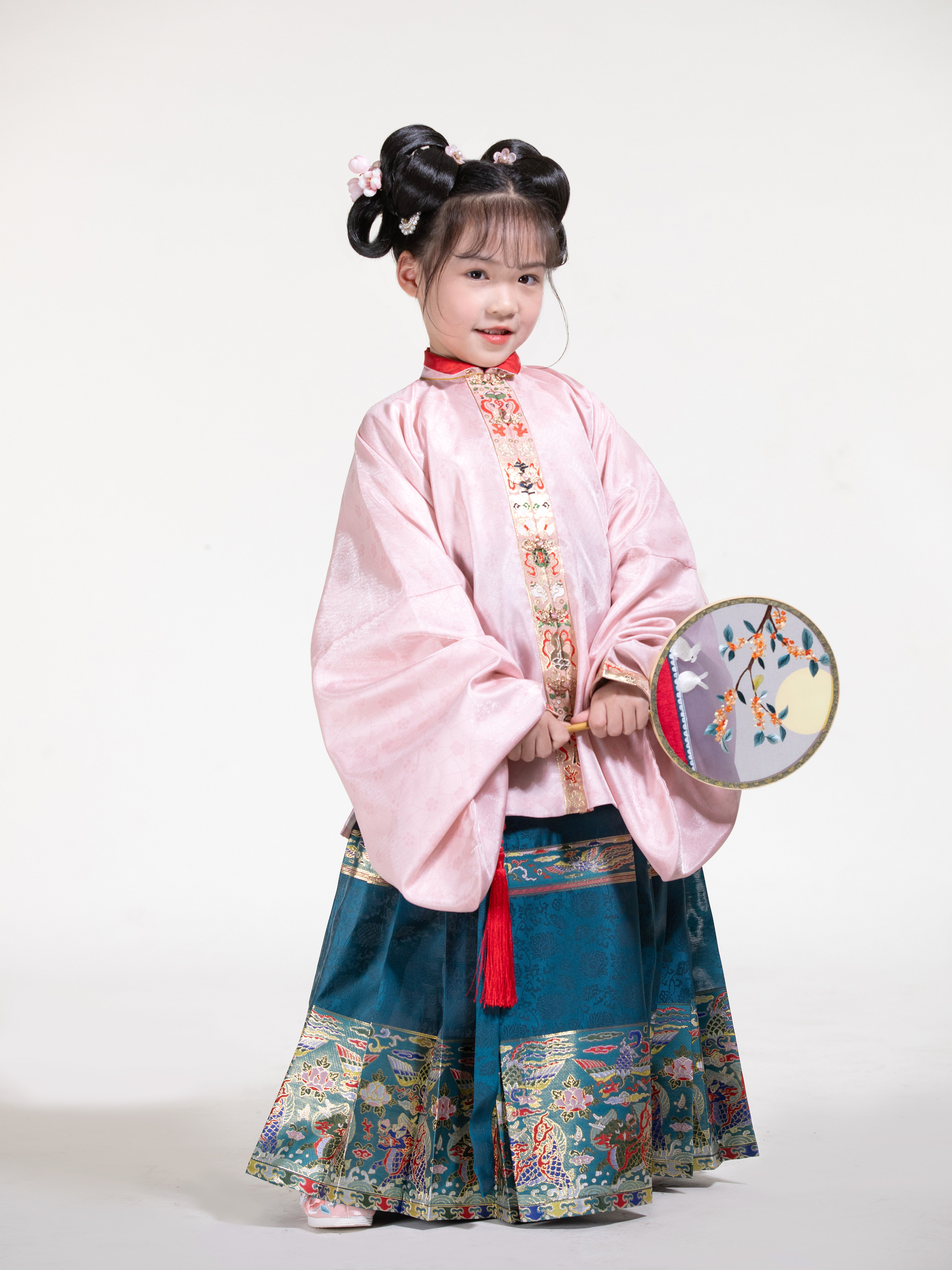 卿子赋女童汉服原创明制复原立领对襟短袄儿童马面裙早莺春秋新款,童装/婴儿装/亲子装,汉服,淘宝优惠券,粉丝福利购,淘宝优惠卷