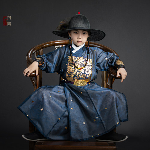 卿子赋男童中国风明制汉服锦衣卫