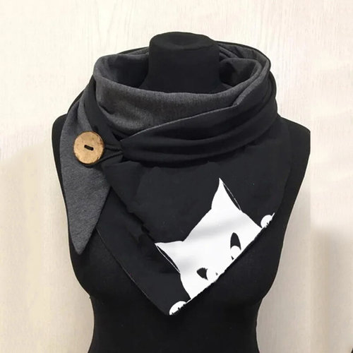 极速Women Bandana Fashion Winter Scarf Print Wrap Scarves sh