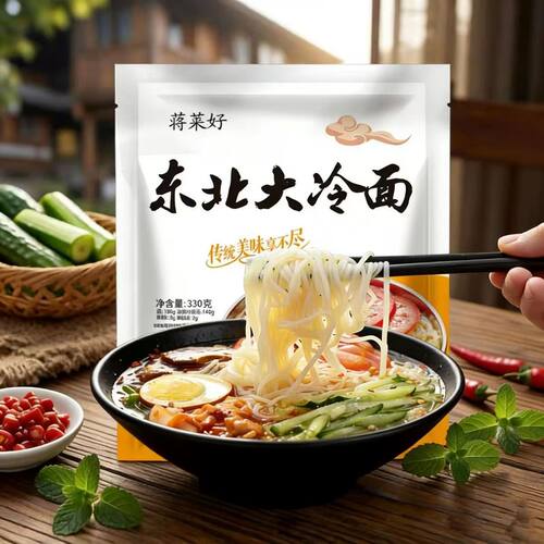 东北大冷面韩式风味酸甜早餐凉面