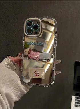 适用苹果16女新款iphone16promax创意高级感13镜面15plus个性14全包12夏日爆款超火11防摔保护壳Az