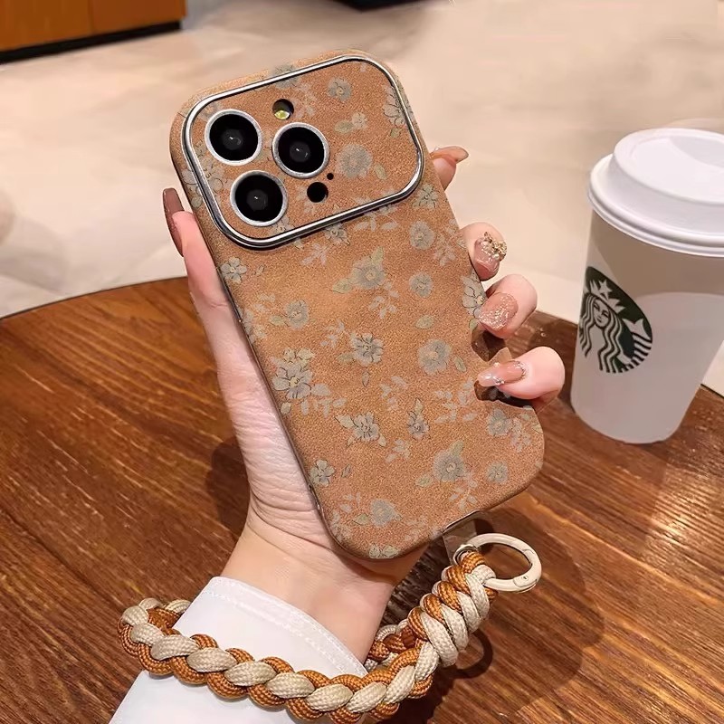 适用苹果17promax系列新款手机壳iphone17pro小羊皮质16pm小众高级感15plus轻奢挂绳14秋冬女13防摔保护套石