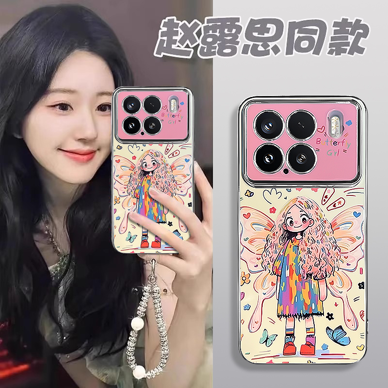 适用小米15pro女新款手机壳小米15高级感小众小米14独特好看小米13挂绳手绳小米12全包软硅胶11外壳保护套零