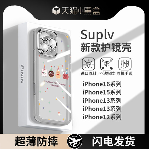 【自带高清镜头膜】透明全包镜头