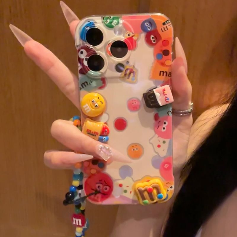 【可爱m豆超薄无边框手机壳】