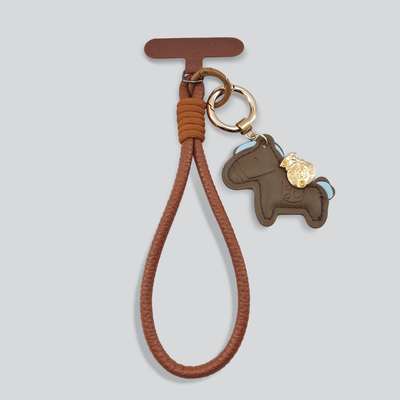 【高品质】美拉棕手机壳挂绳