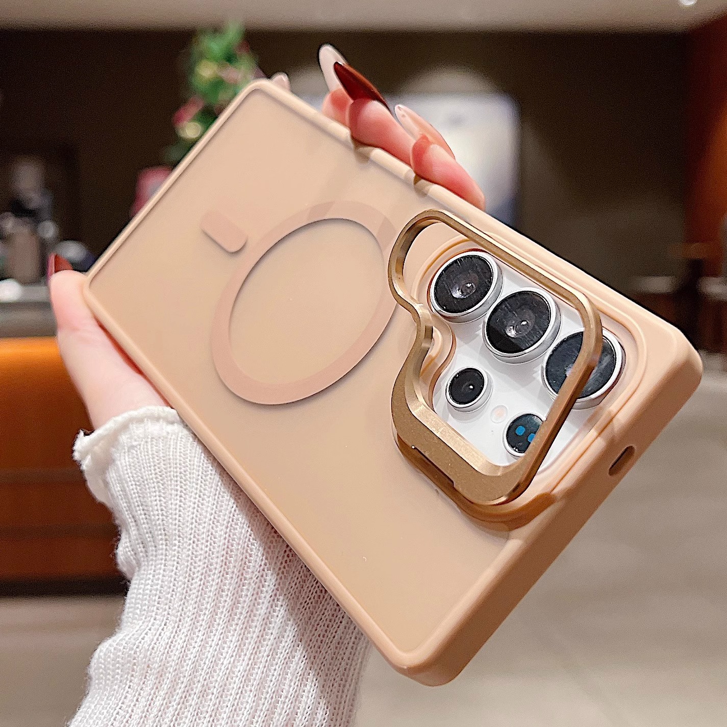 适用三星s25手机壳新款男女galaxys24ULTRA高级感小众s24磁吸充电s24plus镜头支架s25plus超薄硬壳保护套零