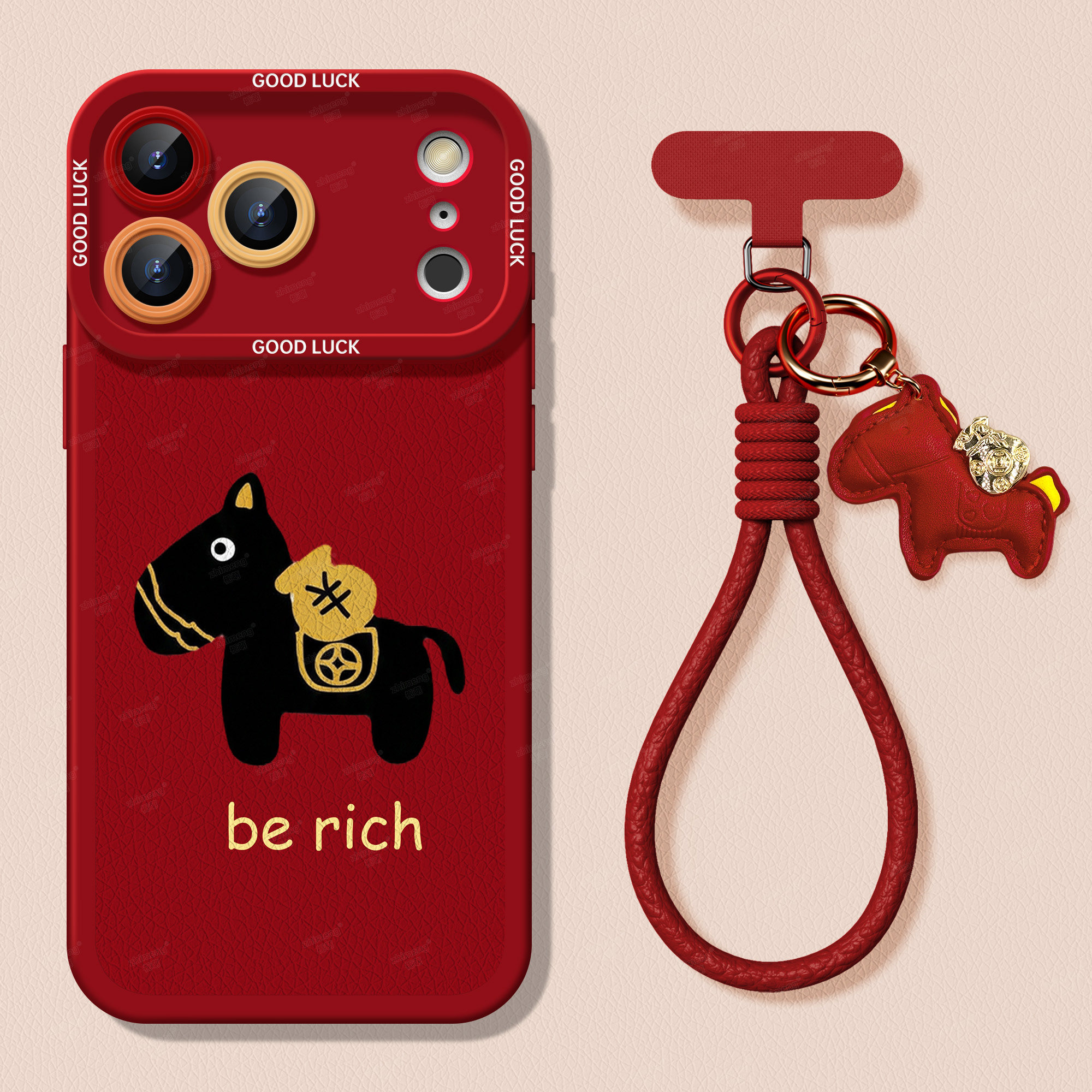 【秋冬小羊皮】新年款苹果手机壳