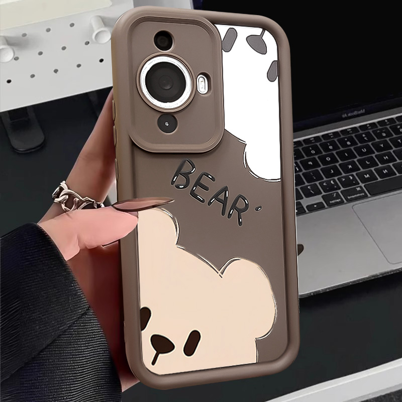 【秋冬新款简约可爱硅胶手机壳】