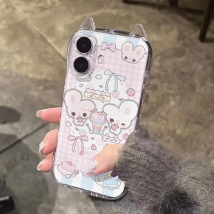 女iphone16promax小众高级感15plus适合夏天14超好看13不会撞壳12可爱硬11防摔保护套BC 适用苹果16手机壳新款