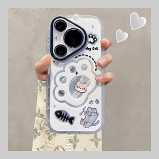 P60可爱少女心P50全包软P40超薄防摔硬壳保护套俊 P70小众高级感女款 0适用华为Pura70pro手机壳pura70pro 新款