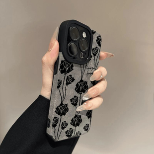 适用苹果16秋冬手机壳新款iphone16promax小众高级感15plus全包镜头14Pro女款轻奢13pm保护套12防摔11软壳lv