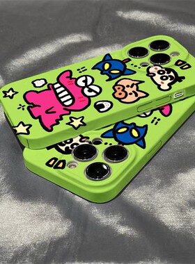 适用苹果15手机壳iPhone15promax小众高级感14plus可爱男女13pro创意不撞款12潮流卡通硬壳ins11防摔保护套k