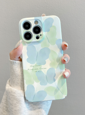 适用苹果15手机壳新款iPhone15Promax菲林壳14plus全包镜头保护套13pro防摔软硅胶12pm超薄16小众蝴蝶软壳C