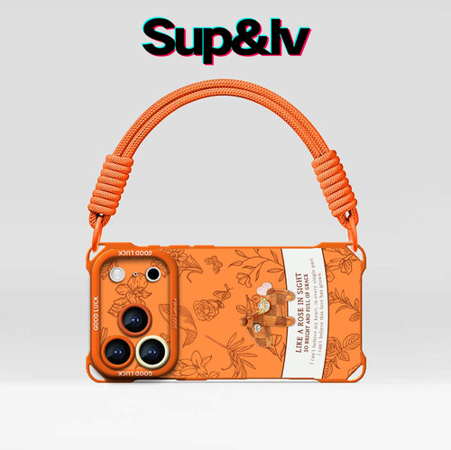 适用苹果系列手机壳可挂绳可斜跨