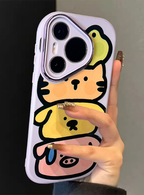 适用华为pura70pro新款手机壳pura70夏天高级感70pro+镜头全包P60硅胶可爱P60PRO女卡通p50小众防摔保护套俊