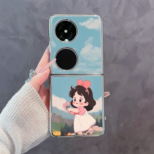 适用华为pocket2折叠手机壳女新款华为P50Pockets高级感小众华为P50Pocket超好看华为PocketS外硬壳保护套零